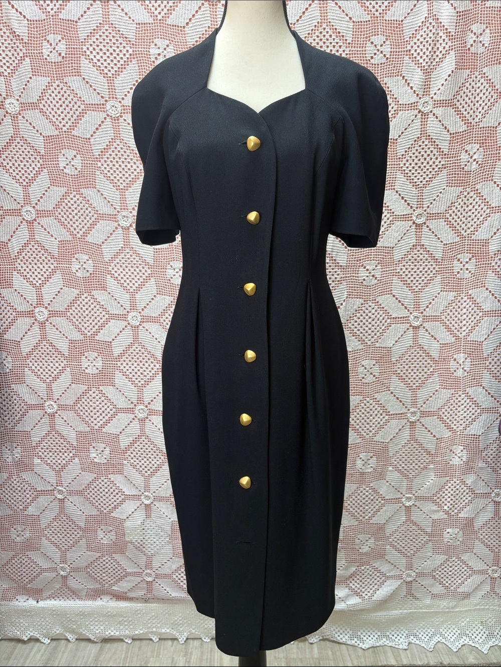 Vintage Liz Claiborne Petite Black Dress Sz 6
